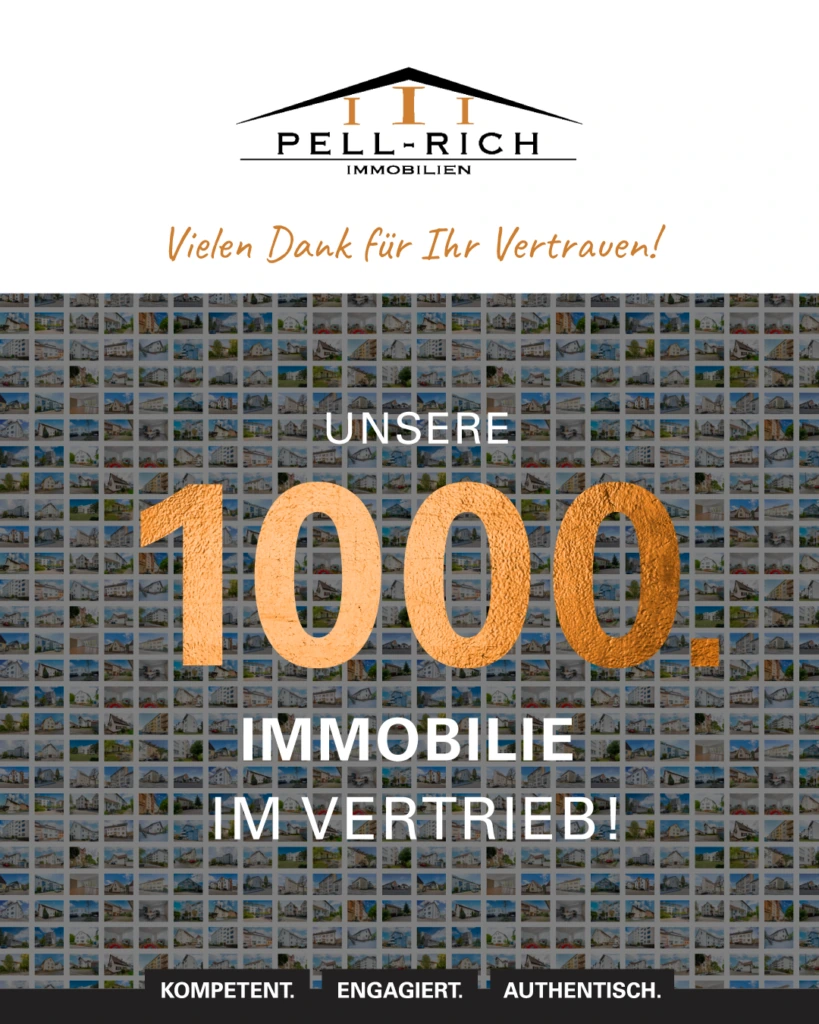 Pell-Rich Immobilien: 1.000. Immobilie im Vertrieb