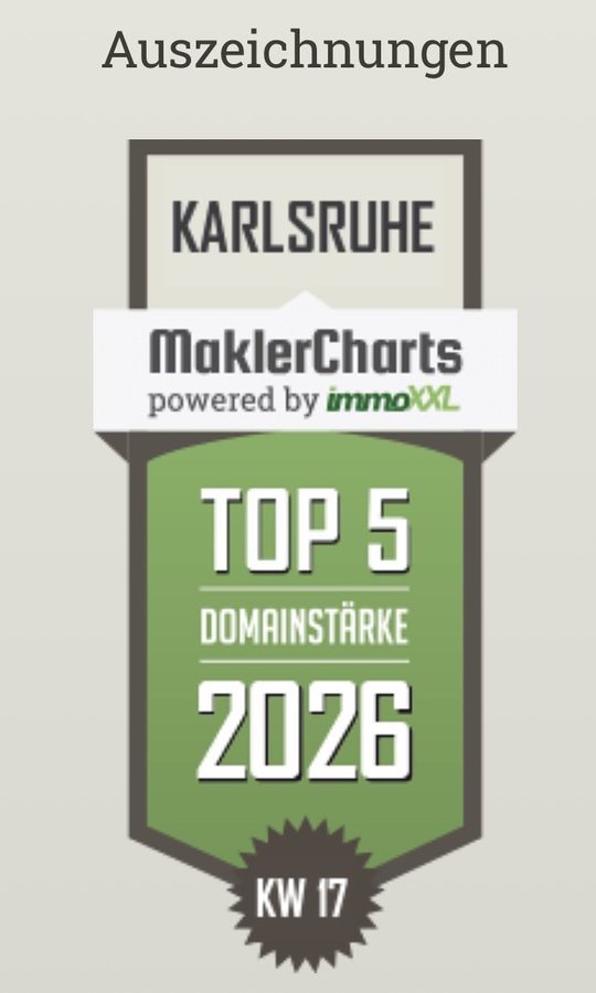 TOP 5 Domainstärke 2026, MaklerCharts Karlsruhe